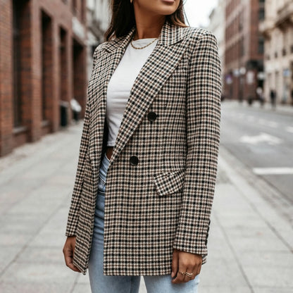 Plaidera | Slim Fit Houndstooth Blazer