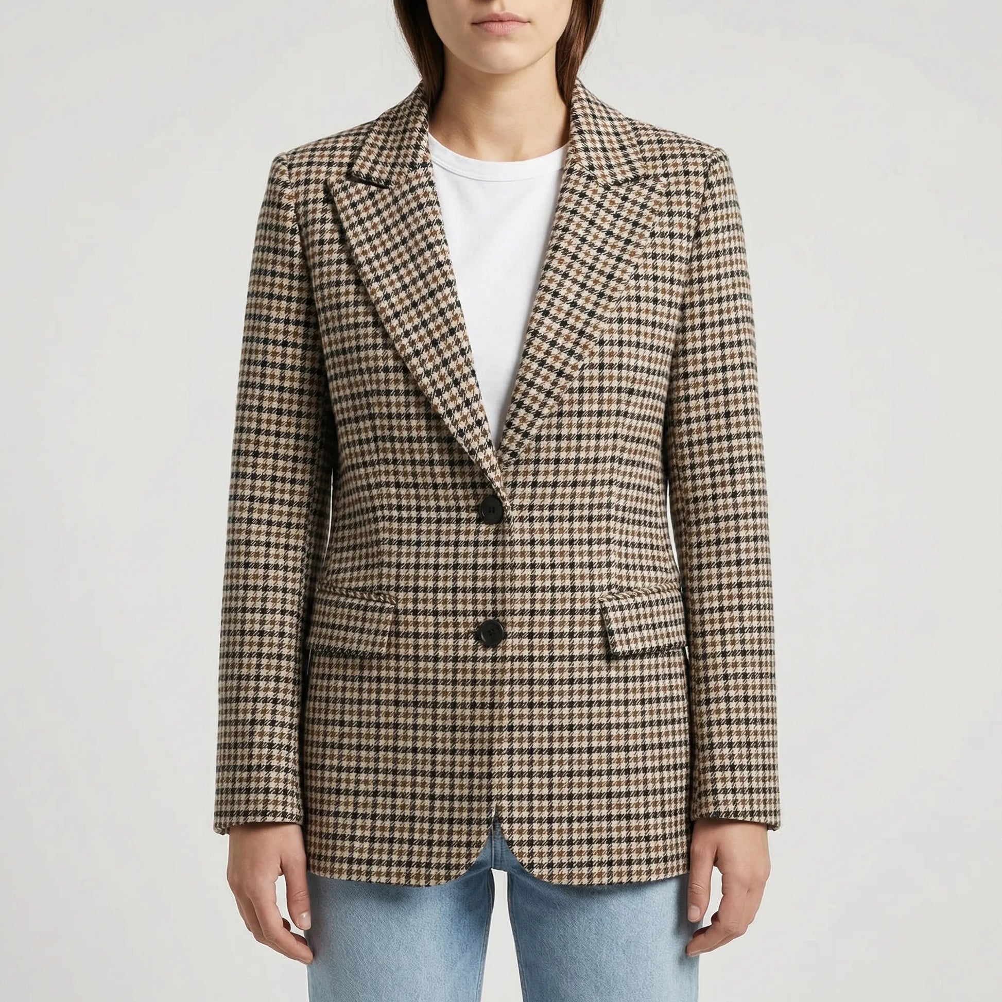 Plaidera | Slim Fit Houndstooth Blazer