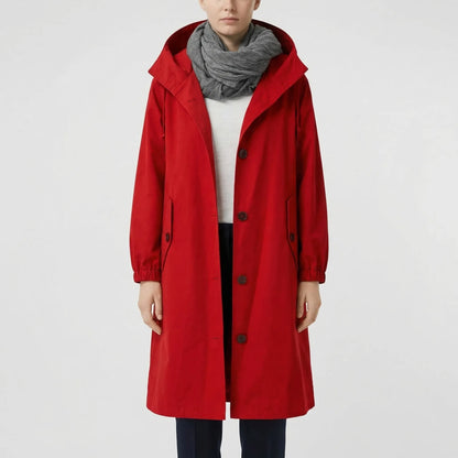 Rainvelle - Hooded Water-Repellent Trench Coat