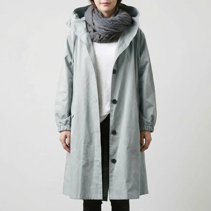 Rainvelle - Hooded Water-Repellent Trench Coat