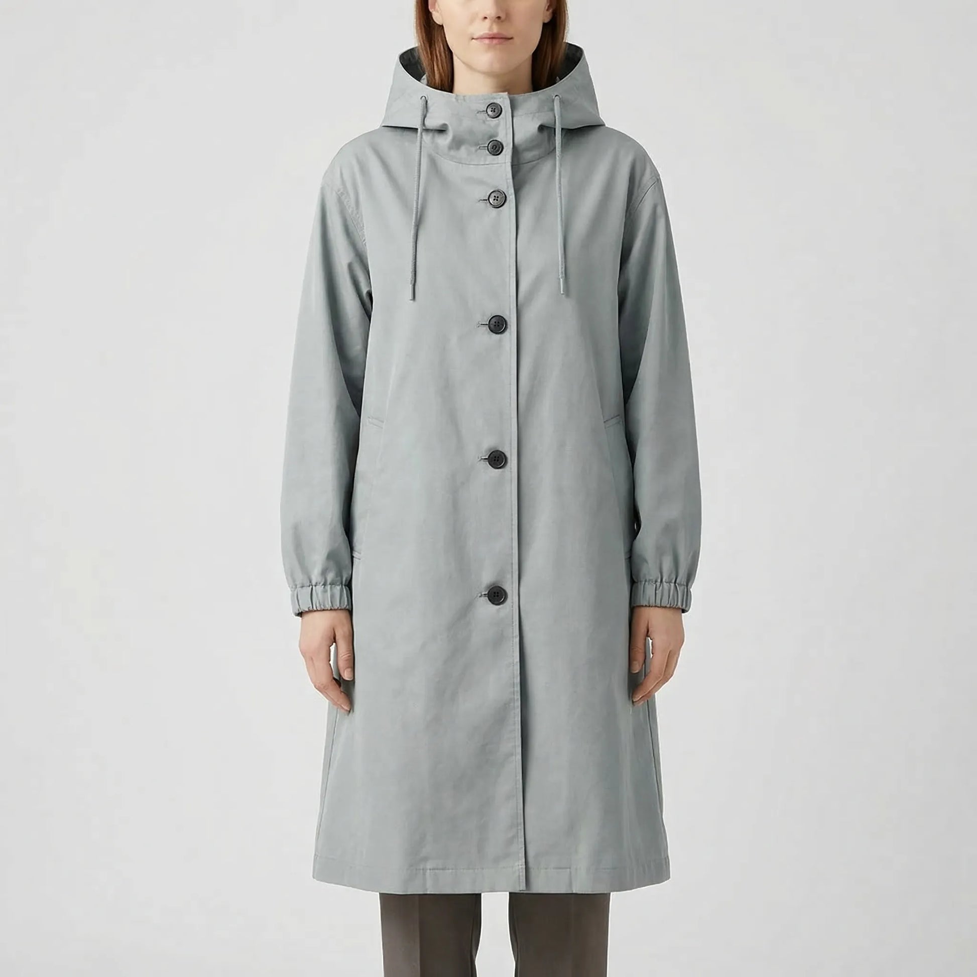 Rainvelle - Hooded Water-Repellent Trench Coat