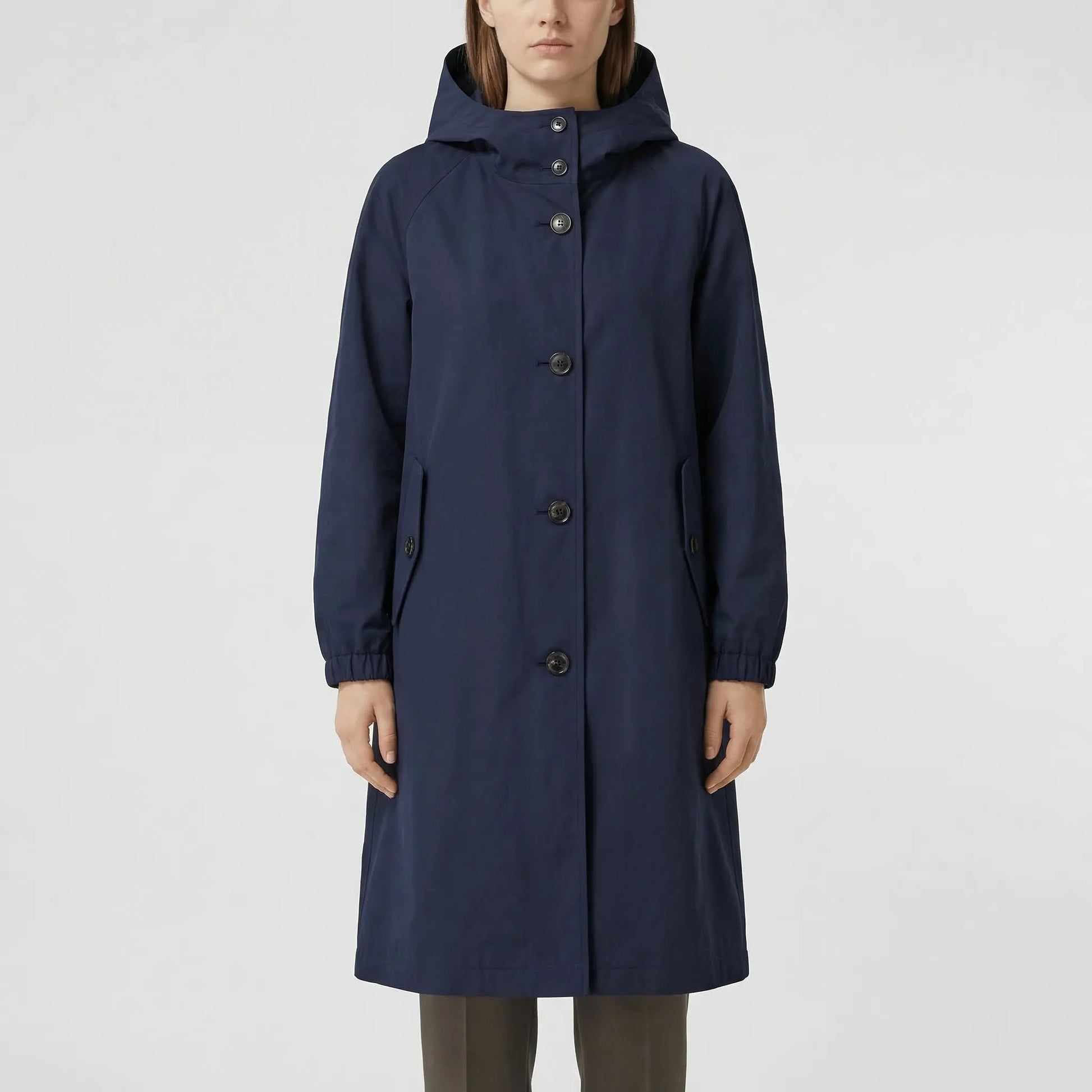 Rainvelle - Hooded Water-Repellent Trench Coat
