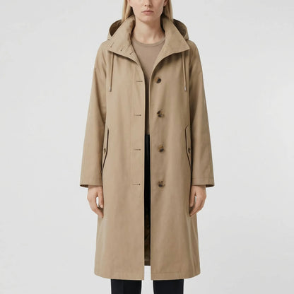 Rainvelle - Hooded Water-Repellent Trench Coat