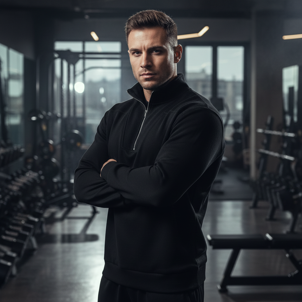 Ralf I Zip Hoodie | Oversized Black Sweatshirt