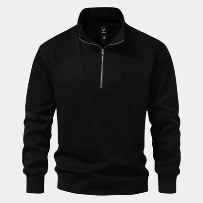 Ralf I Zip Hoodie | Oversized Black Sweatshirt 0