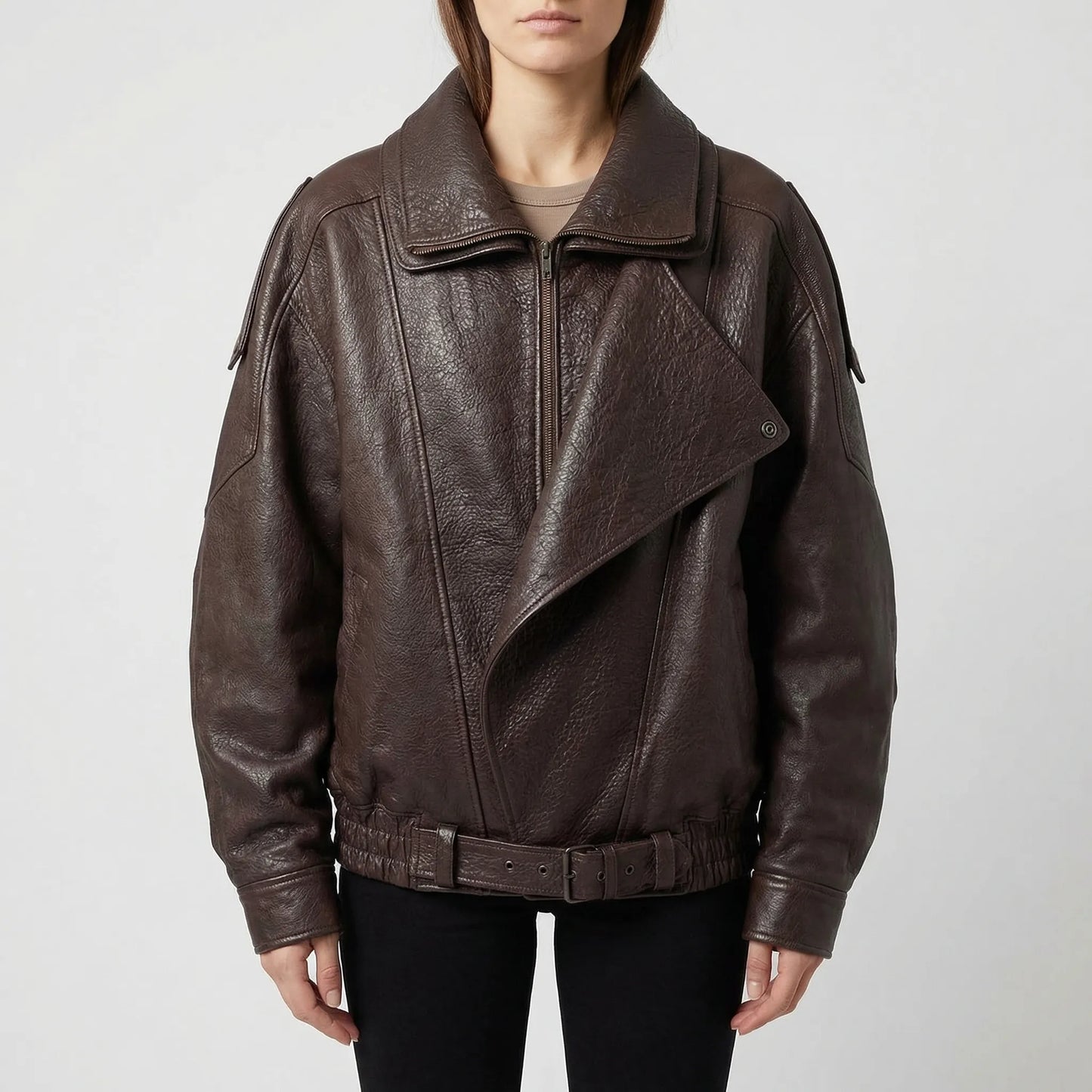 Rallique - Oversized A-Line Zip-Up Jacket