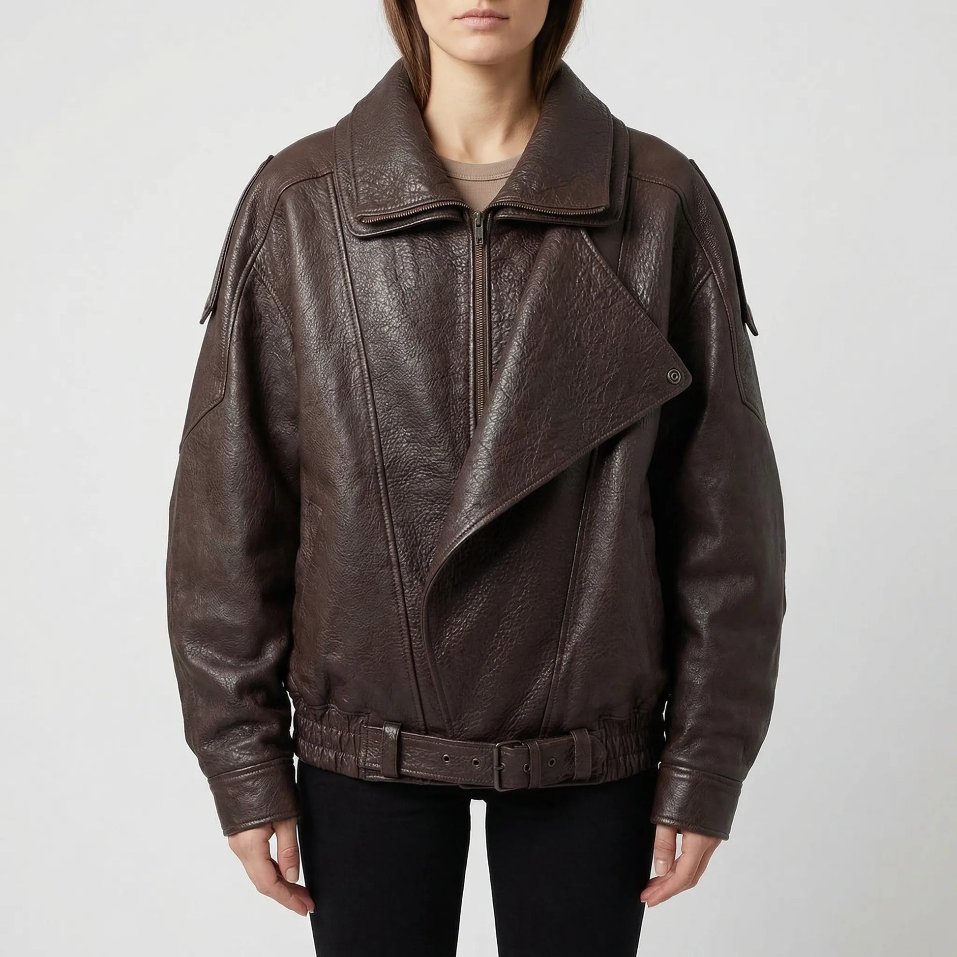Rallique - Oversized A-Line Zip-Up Jacket