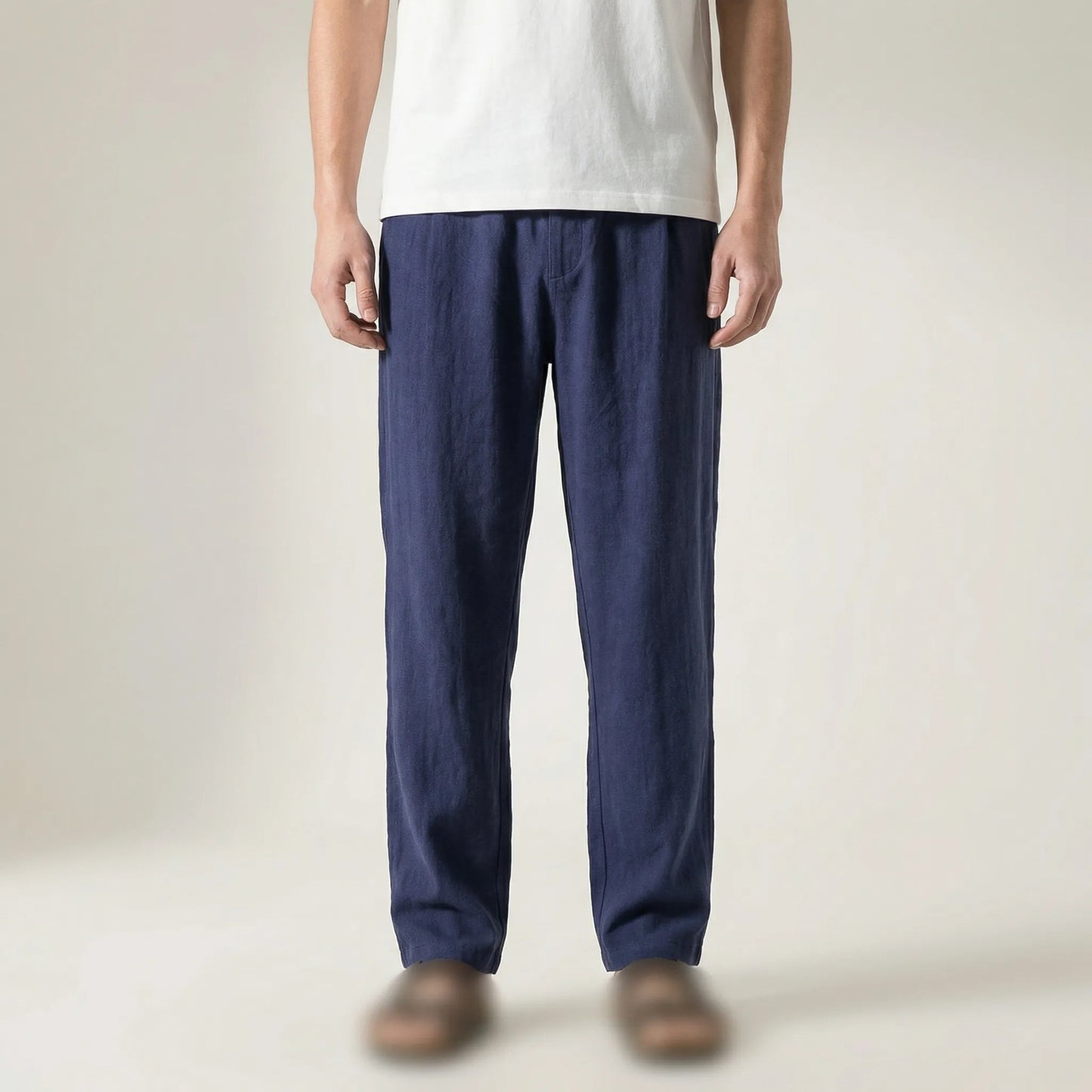 Rivelo - Relaxed Straight-Leg Casual Trousers