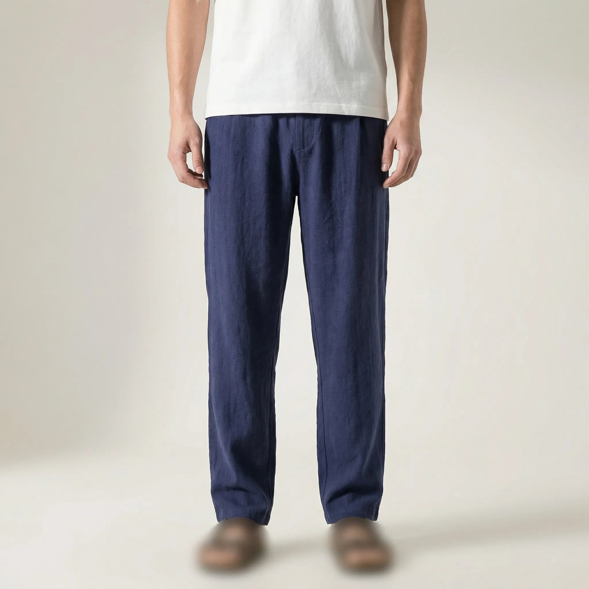 Rivelo - Relaxed Straight-Leg Casual Trousers