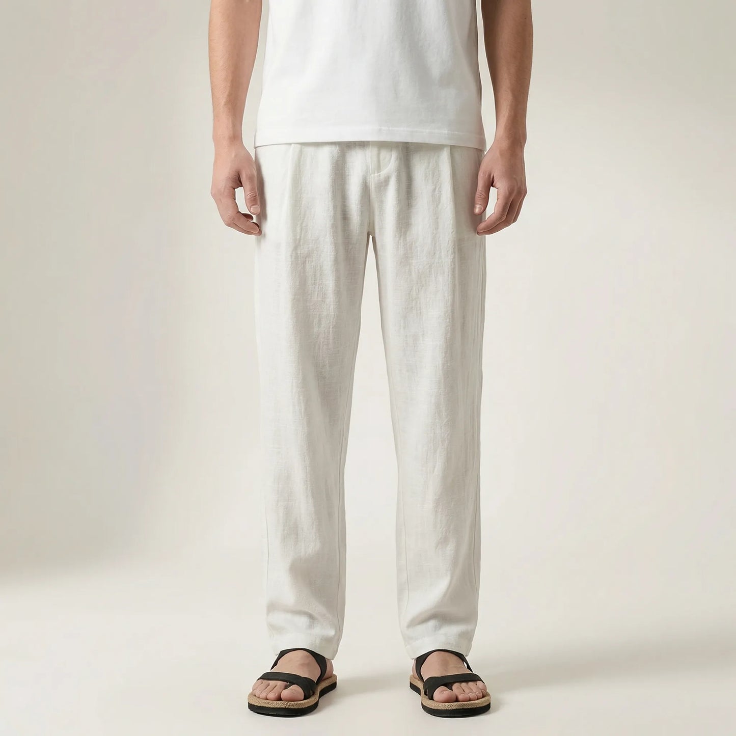 Rivelo - Relaxed Straight-Leg Casual Trousers