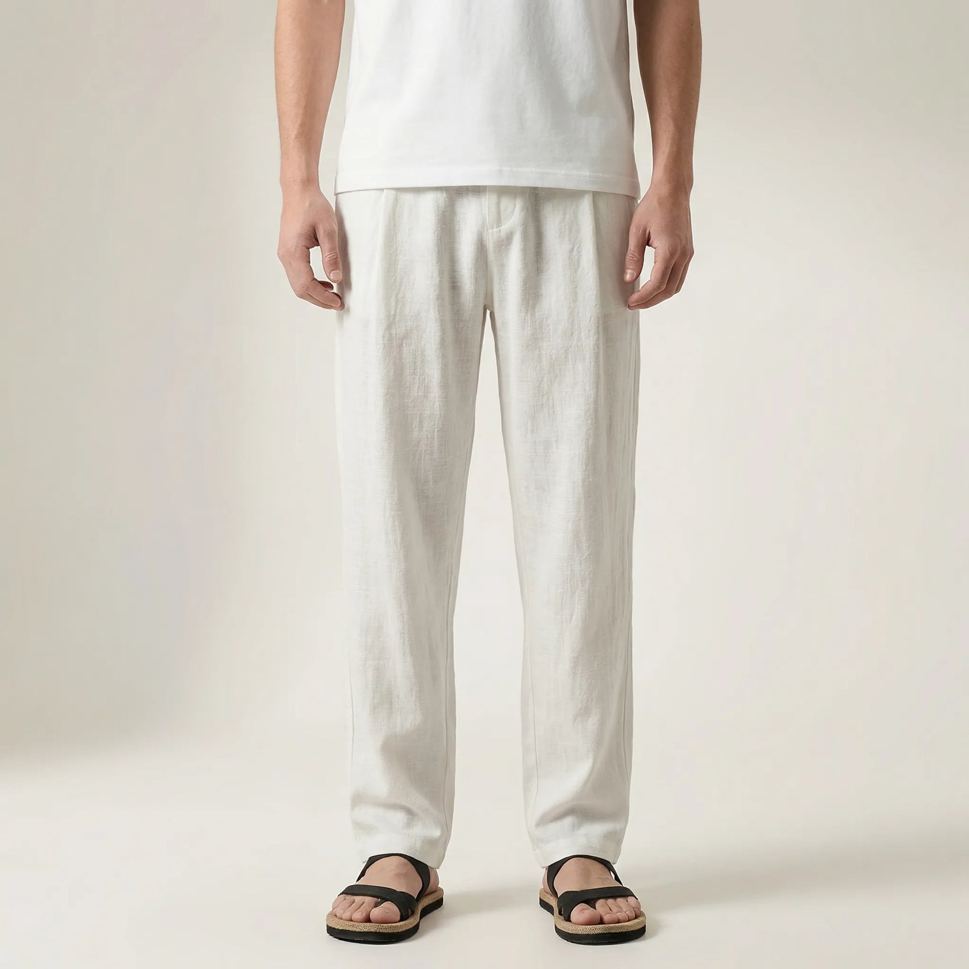 Rivelo - Relaxed Straight-Leg Casual Trousers