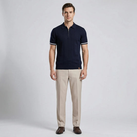 Rivielo - Tailored Zip Polo And Trouser Set