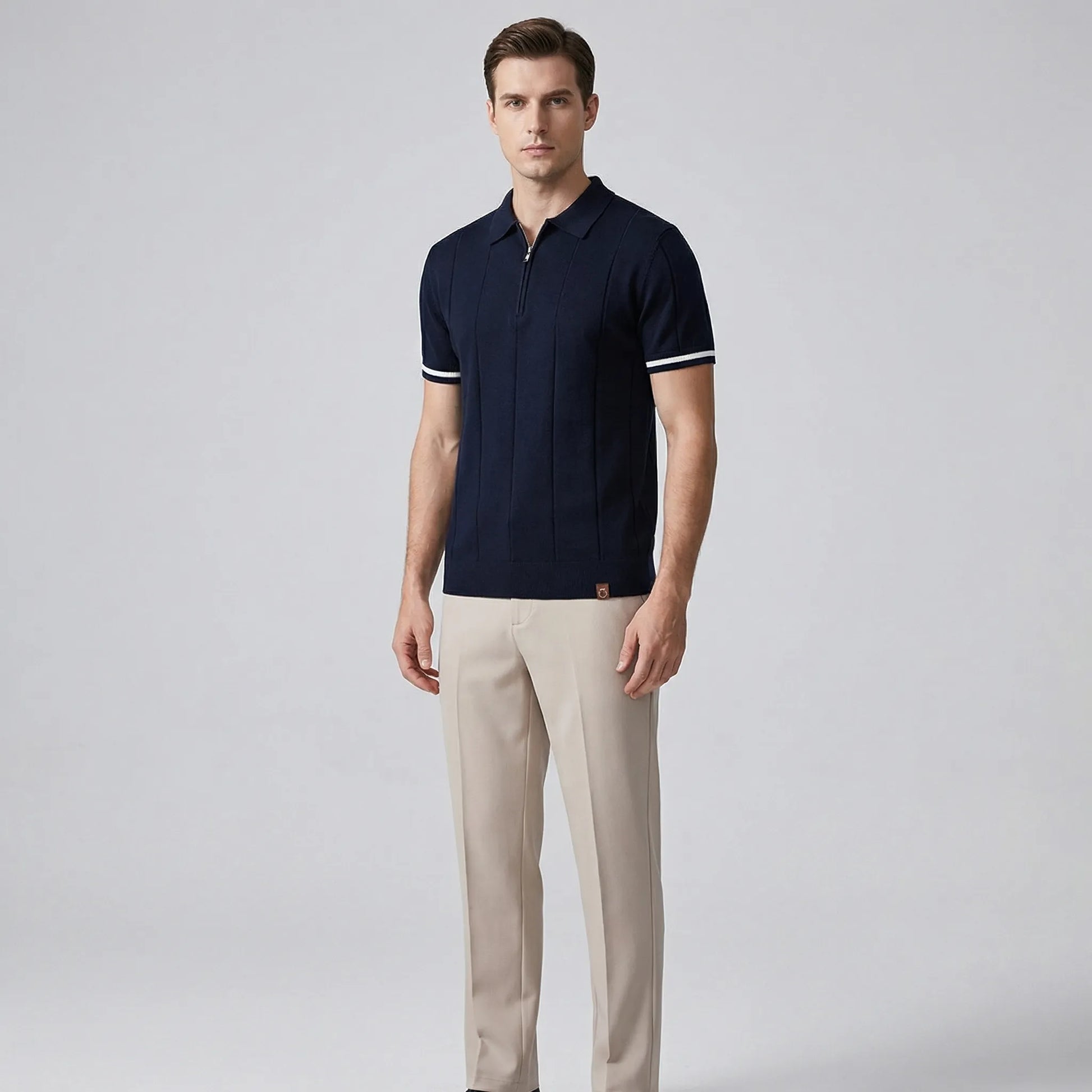 Rivielo - Tailored Zip Polo And Trouser Set