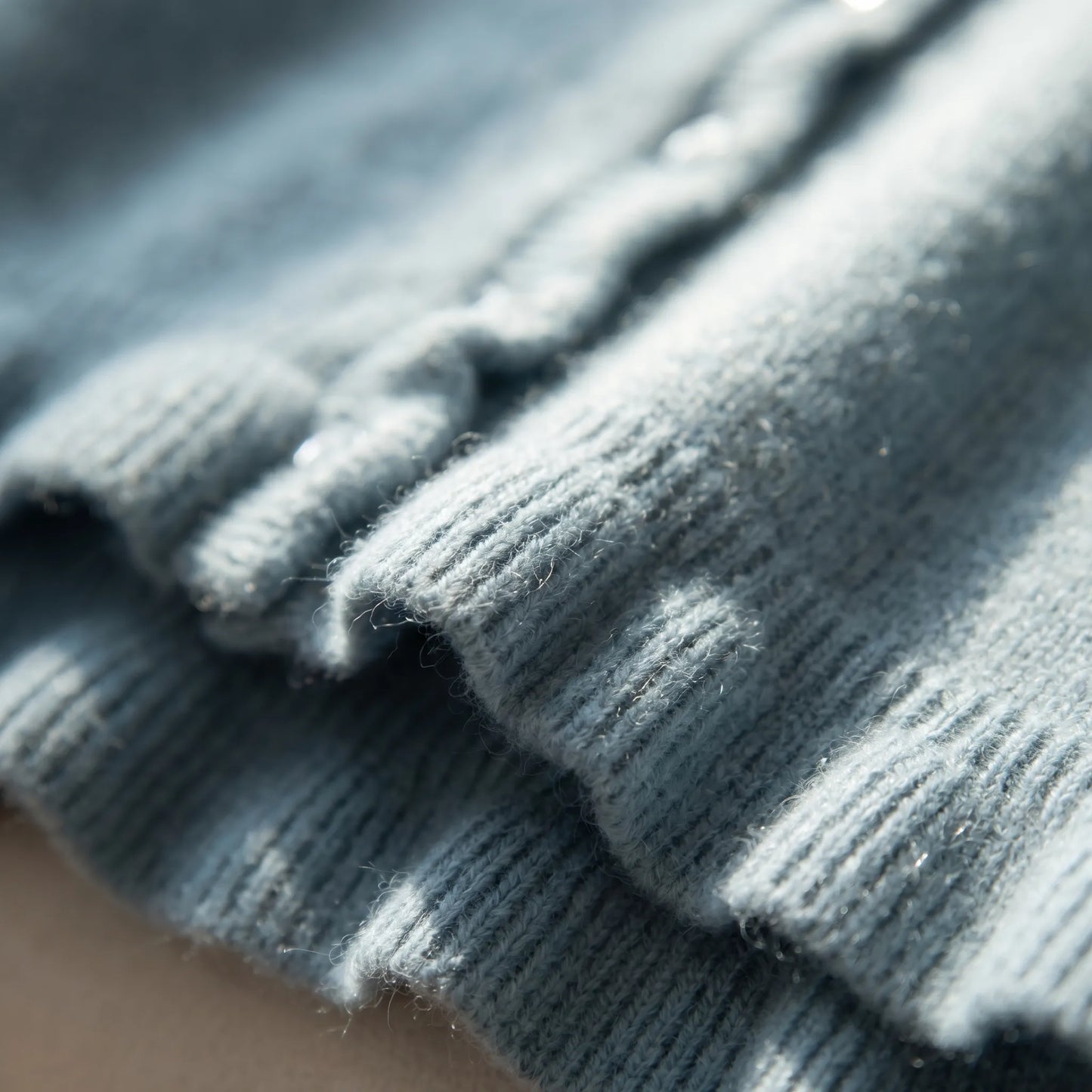 Ruffette | Slim Fit Ruffle Hem Cardigan