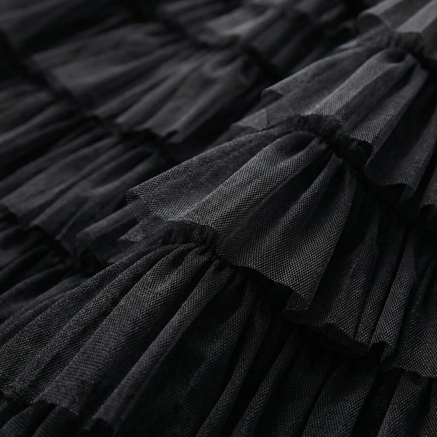 Ruvella | Ankle-Length Tiered Ruffle Skirt