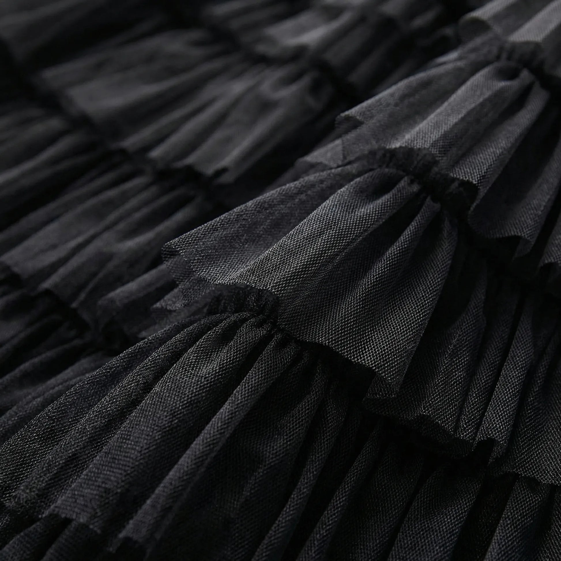 Ruvella | Ankle-Length Tiered Ruffle Skirt