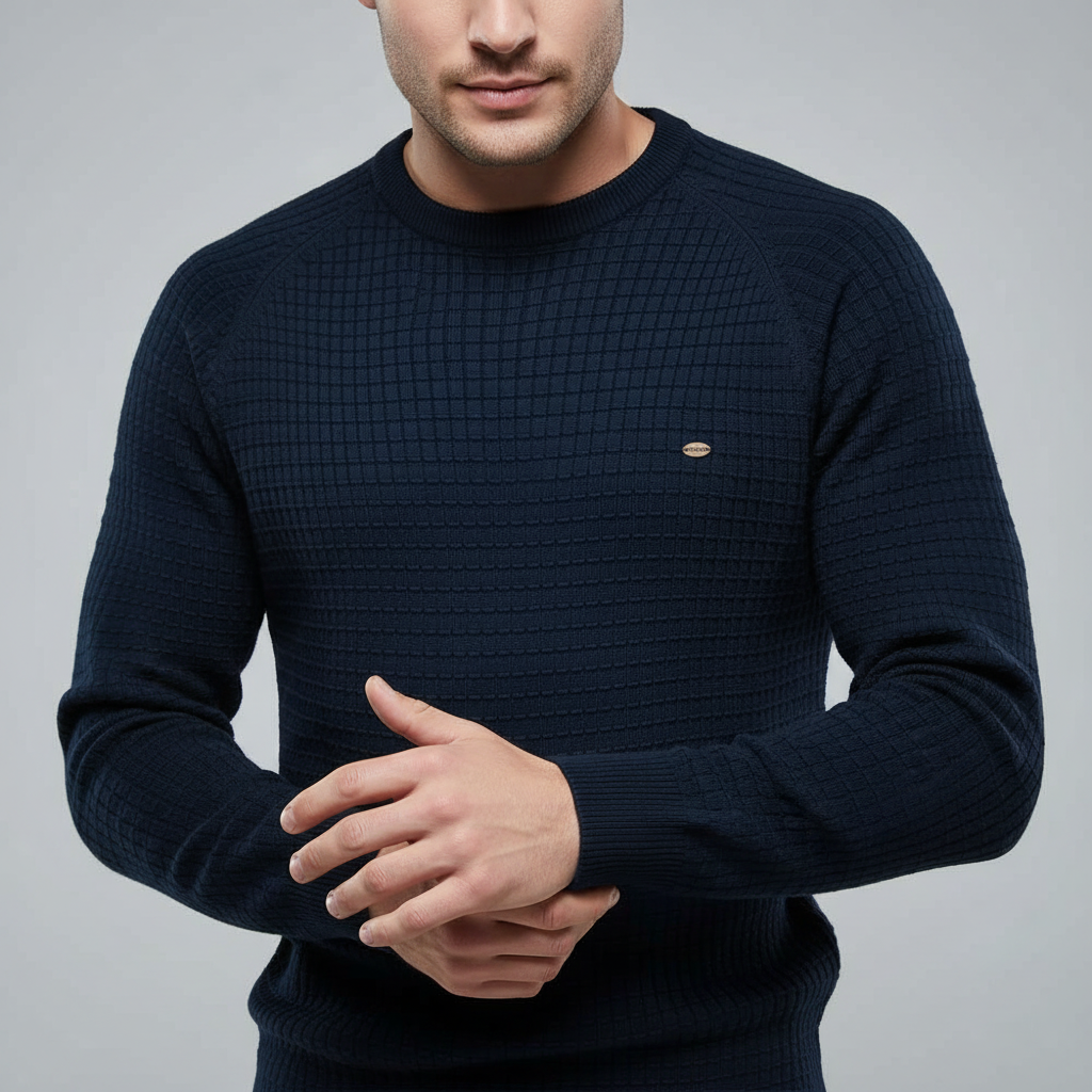 Sebastien | Men's Long Sleeve Sweater in Warm Knit