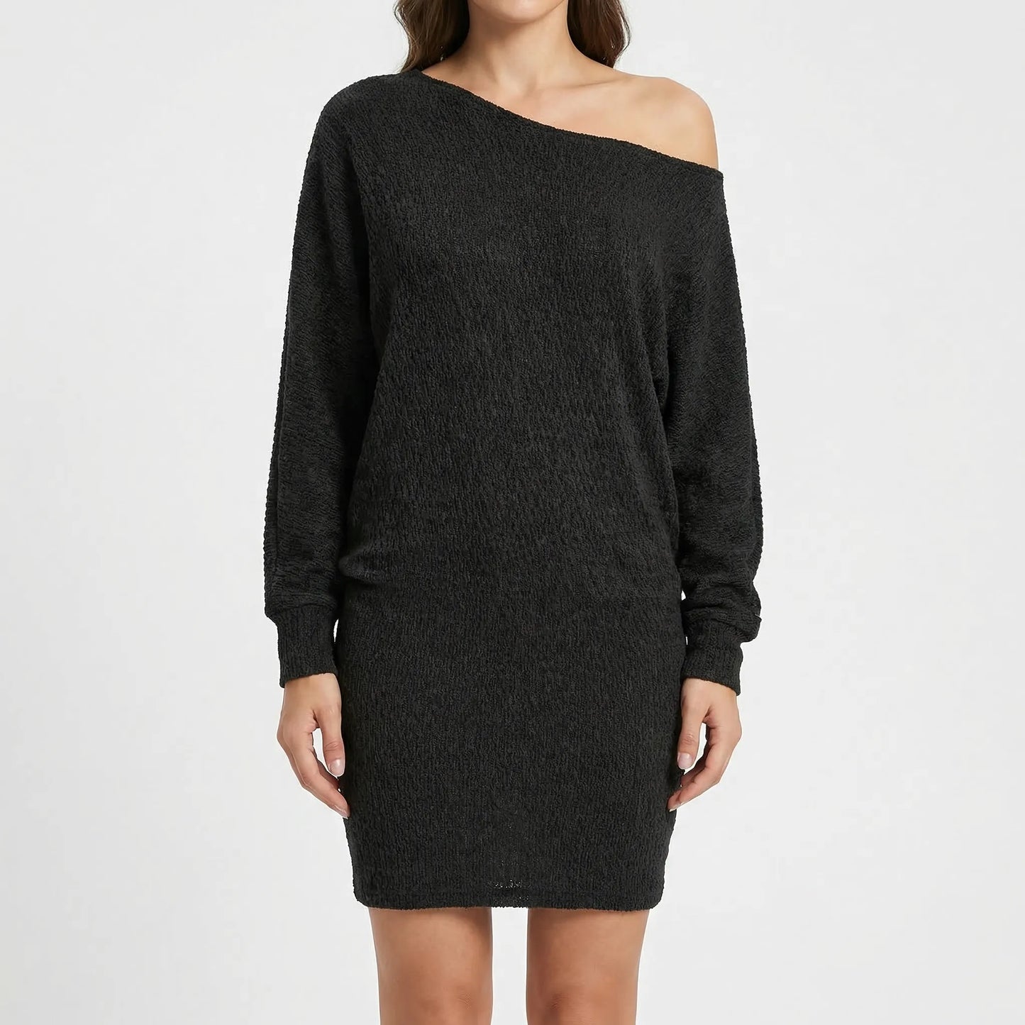 Shimrova - One-Shoulder Shimmer Mini Dress