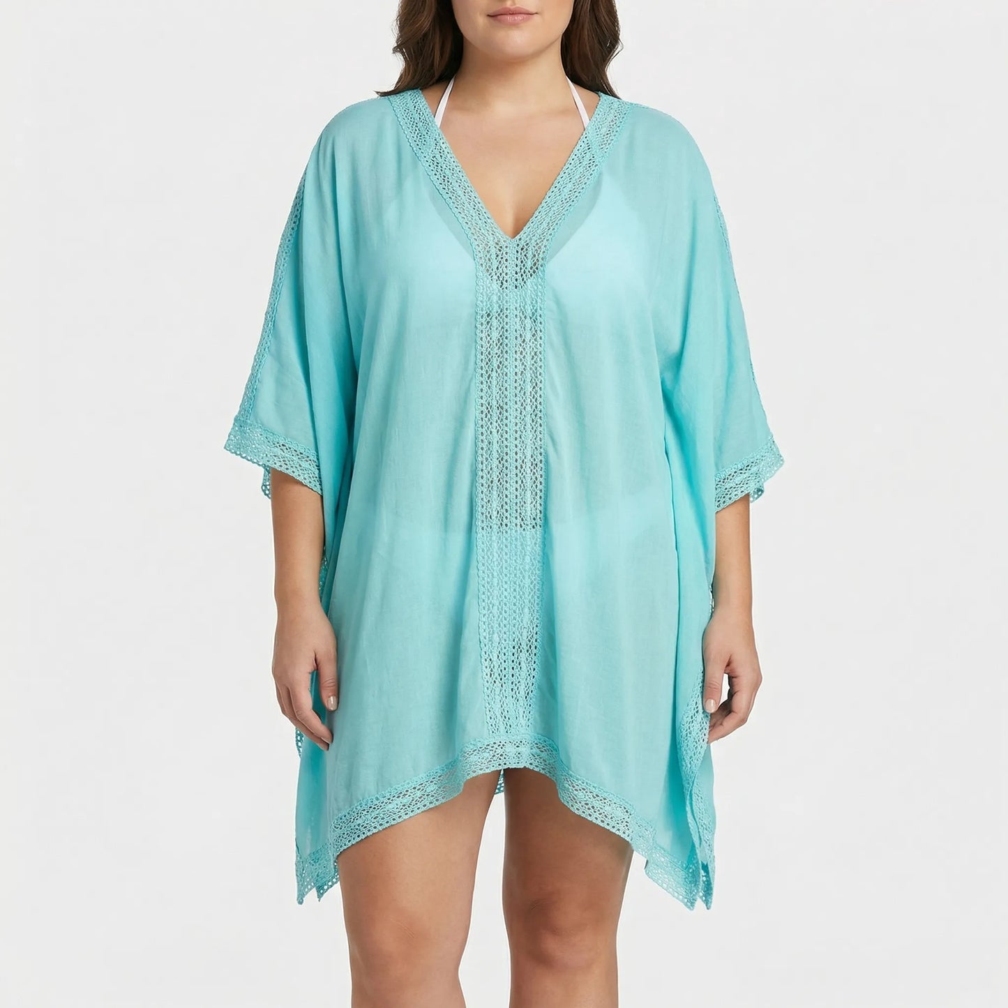 Shoravel | V-Neck Kaftan Beach Cover-Up