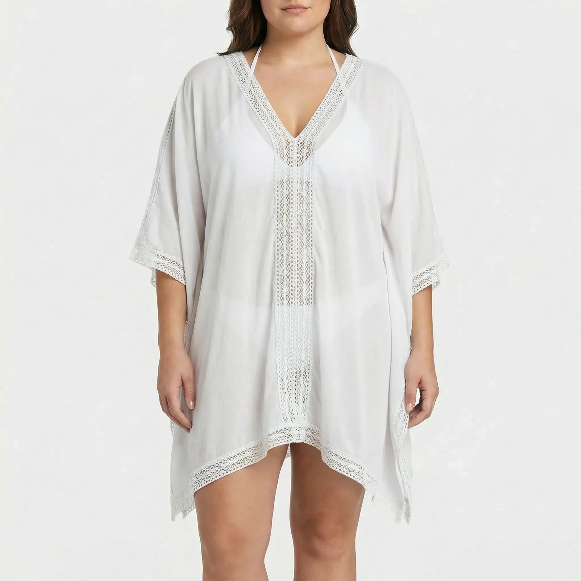 Shoravel | V-Neck Kaftan Beach Cover-Up
