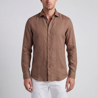 Shorven - Relaxed-Fit Long-Sleeve Button-Up Shirt