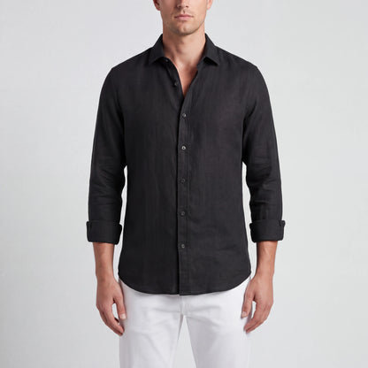 Shorven - Relaxed-Fit Long-Sleeve Button-Up Shirt