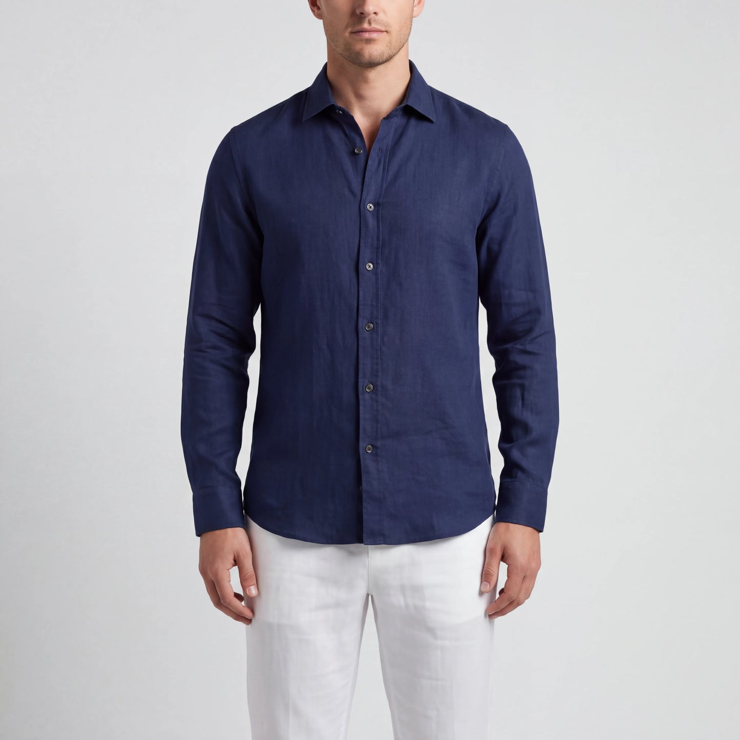 Shorven - Relaxed-Fit Long-Sleeve Button-Up Shirt