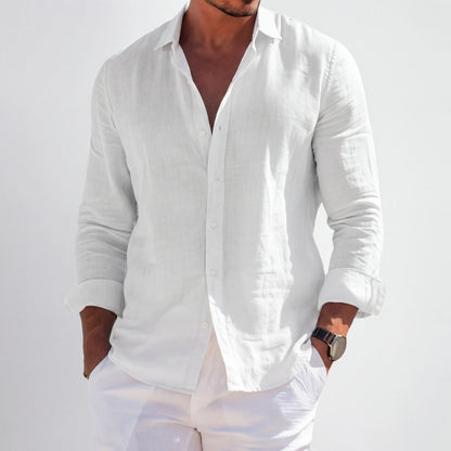 Shorven - Relaxed-Fit Long-Sleeve Button-Up Shirt