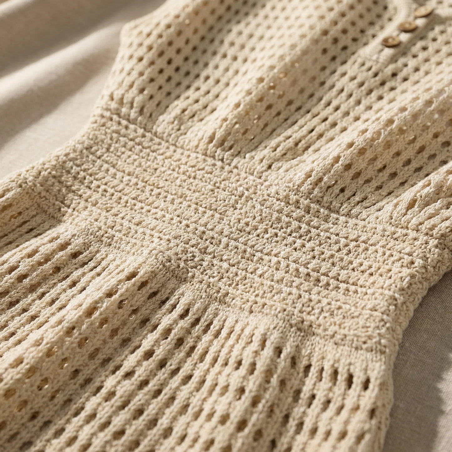 Shorvia | Open-Knit Mini Beach Cover-Up