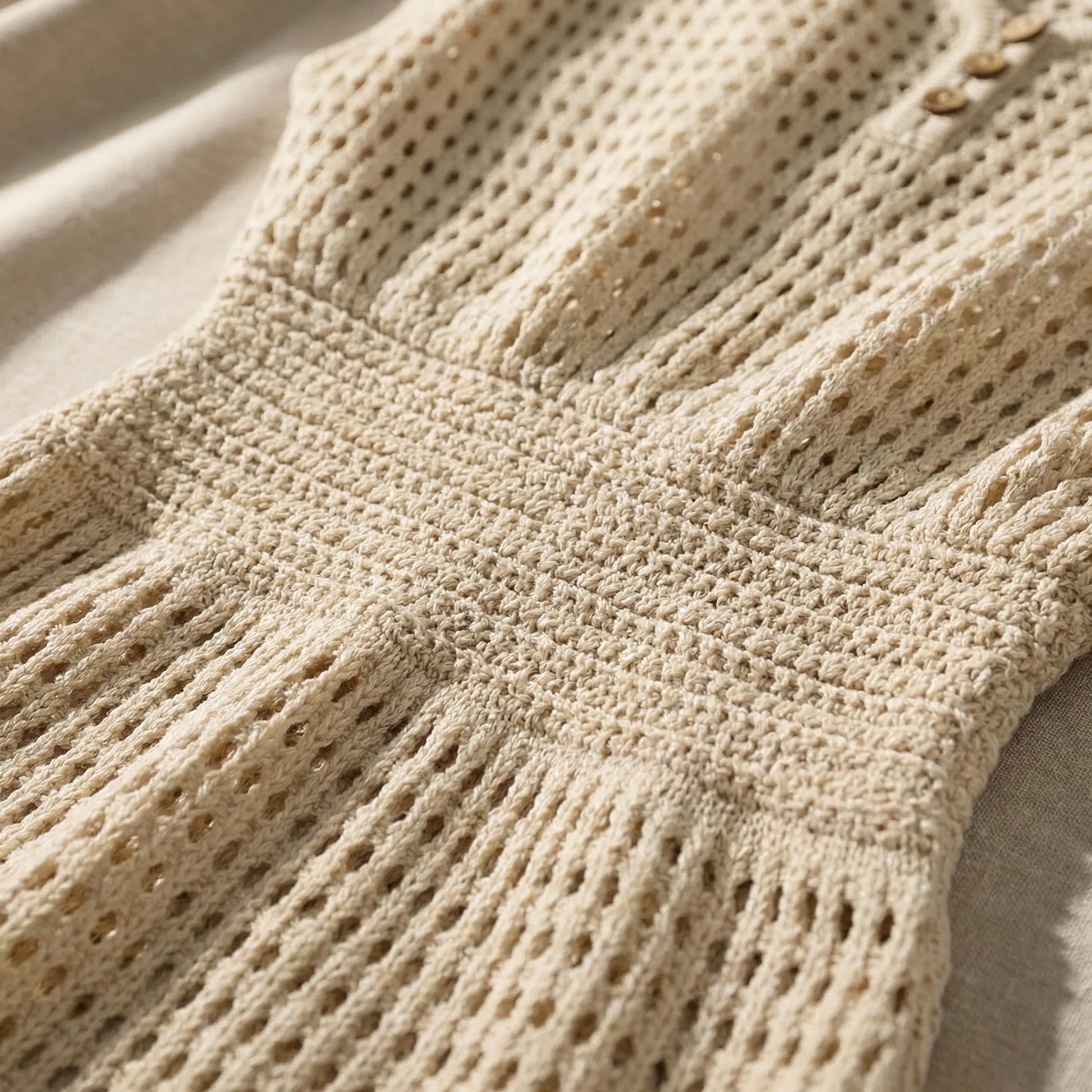 Shorvia | Open-Knit Mini Beach Cover-Up