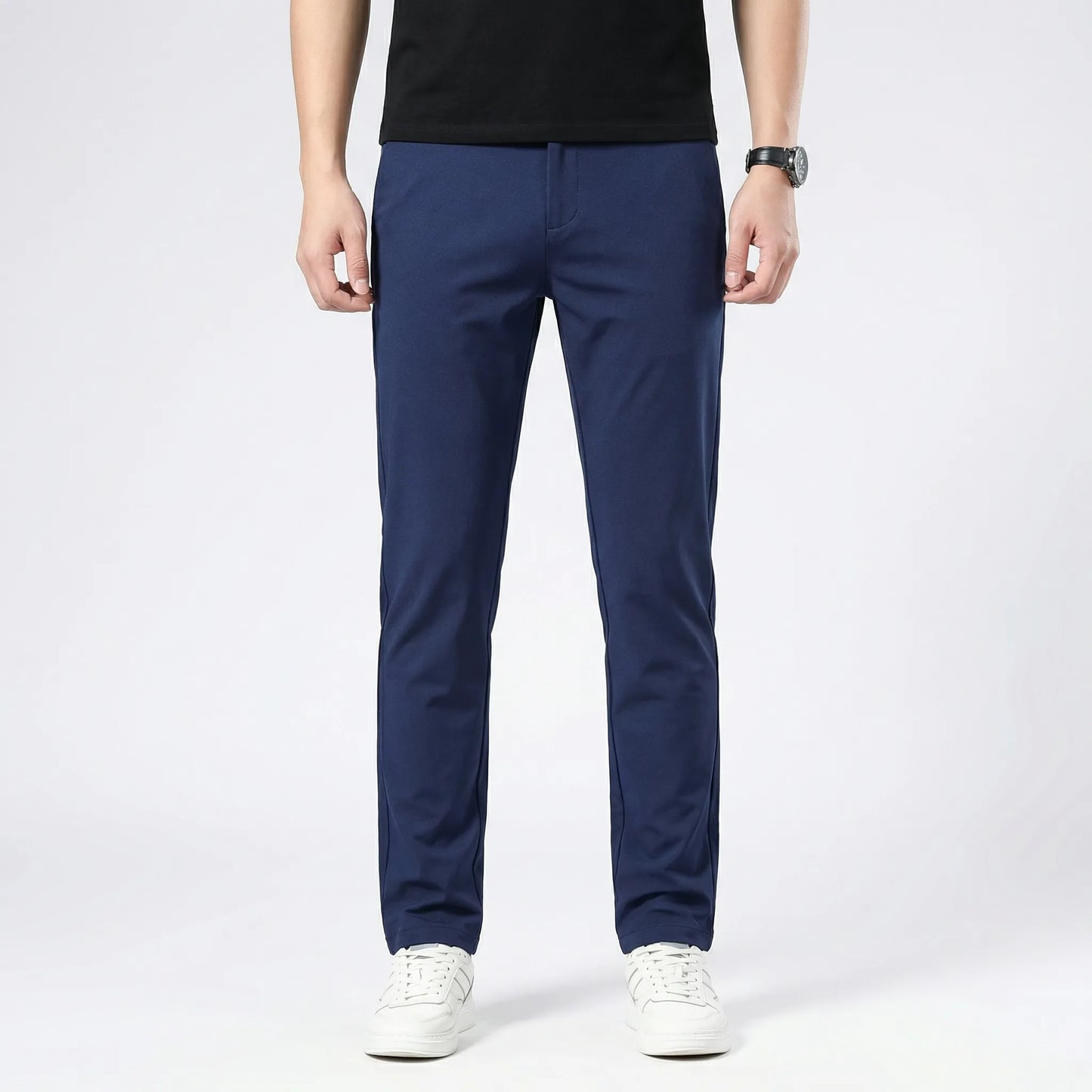 Slimvero - Slim Fit Stretch Waist Trousers