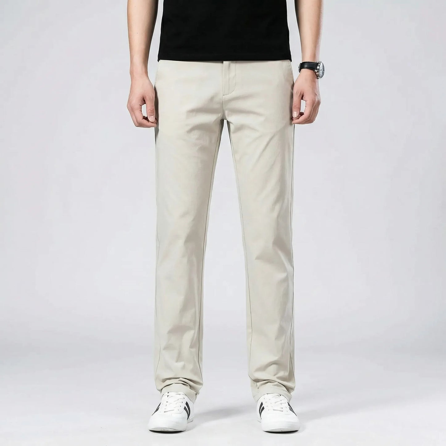Slimvero - Slim Fit Stretch Waist Trousers