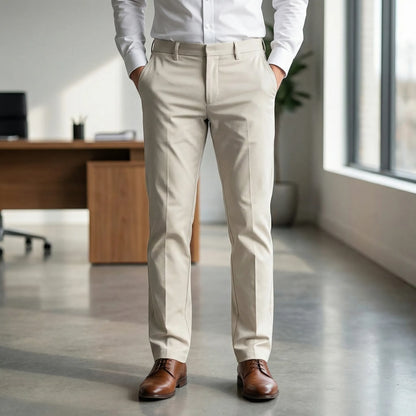 Slimvero - Slim Fit Stretch Waist Trousers