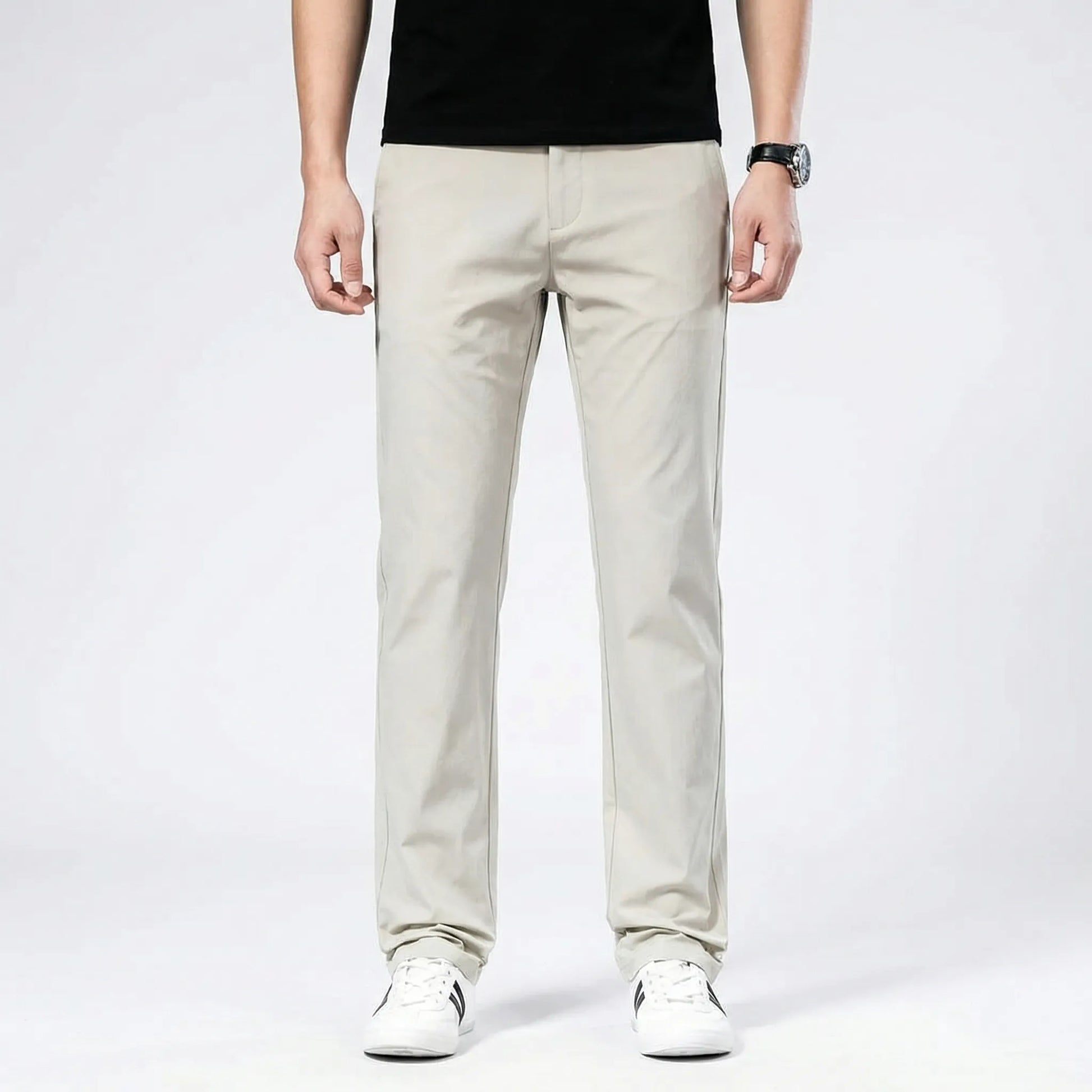 Slimvero - Slim Fit Stretch Waist Trousers