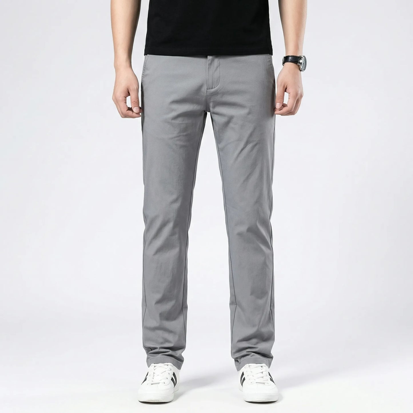 Slimvero - Slim Fit Stretch Waist Trousers