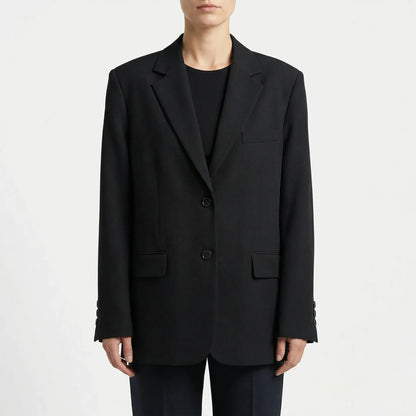 Solindra | Oversized Single-Breasted Blazer Jacket