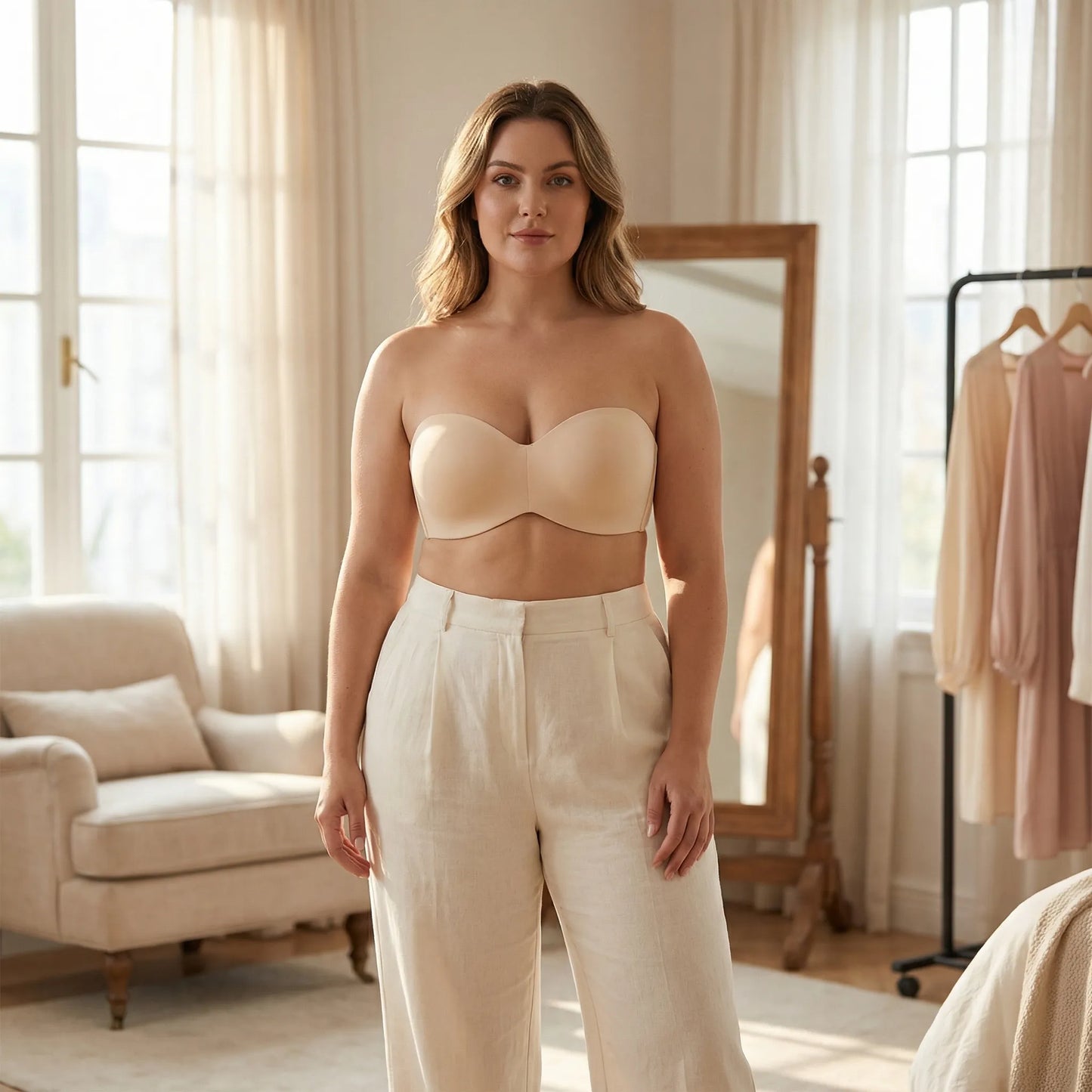 Straluxe | Strapless Underwire Bra For Plus Sizes