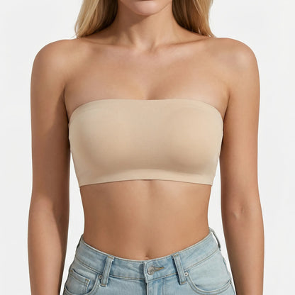 Straplia | Seamless Strapless Half-Cup Tube Bra