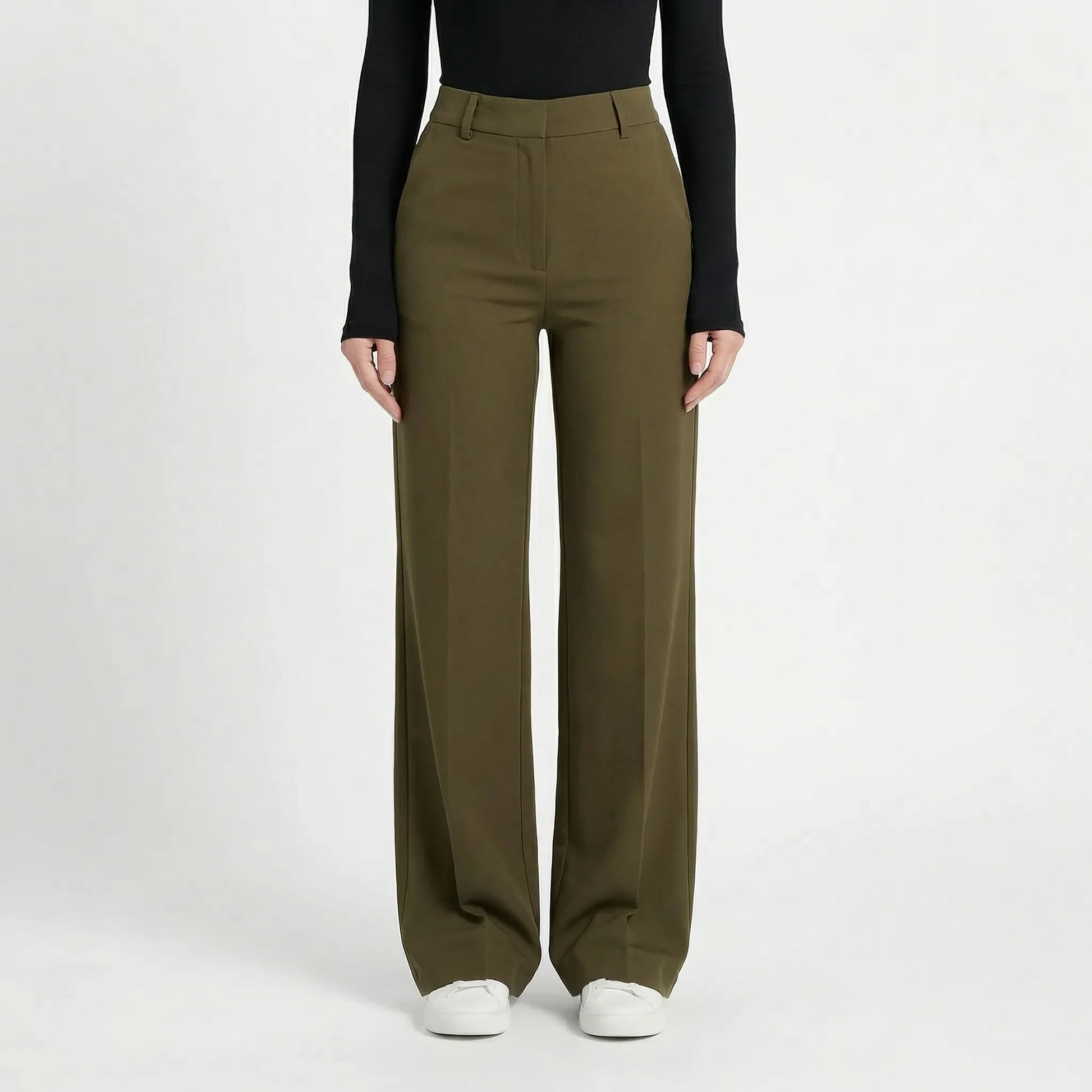 Tailura | High-Waist Wide-Leg Tailored Trousers