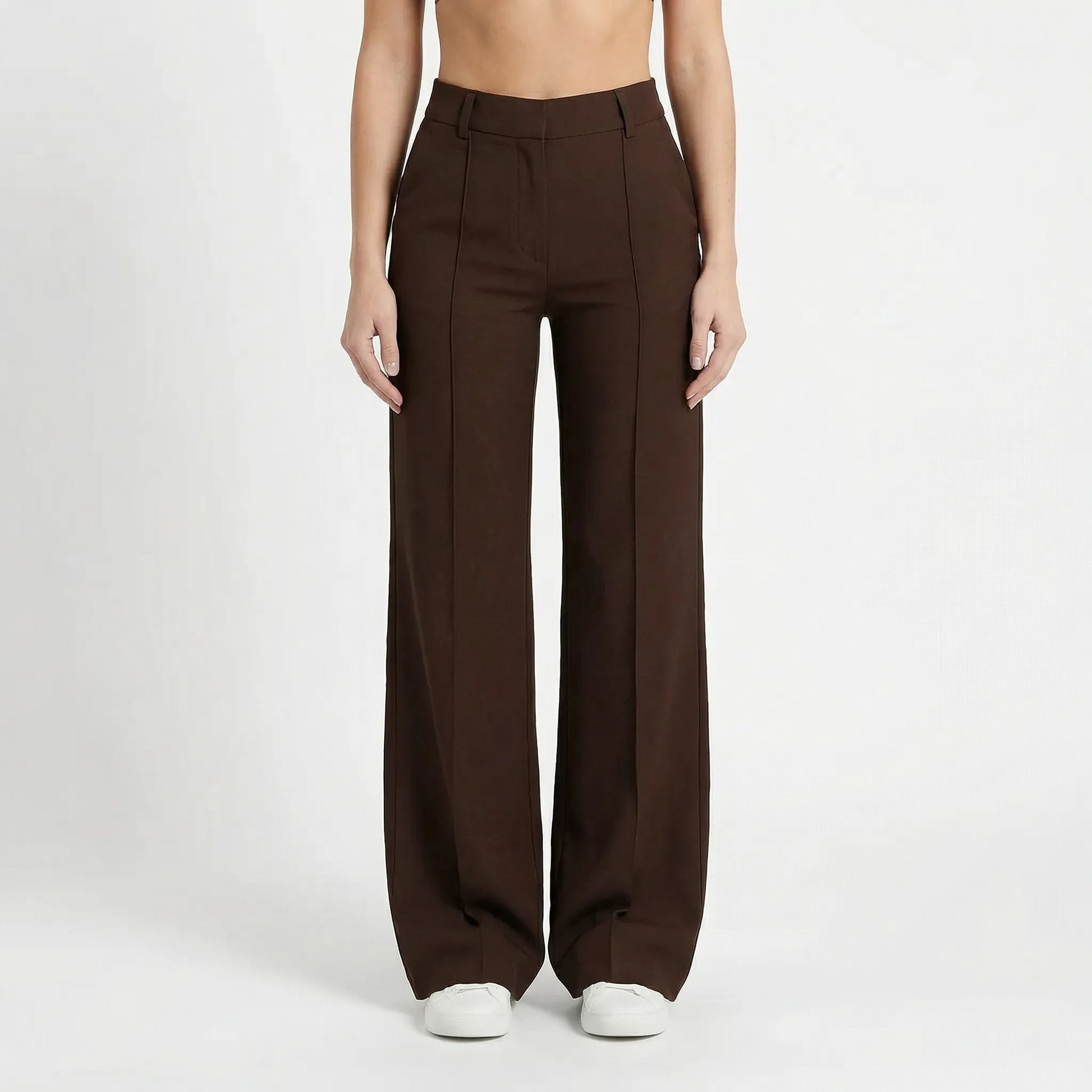Tailura | High-Waist Wide-Leg Tailored Trousers