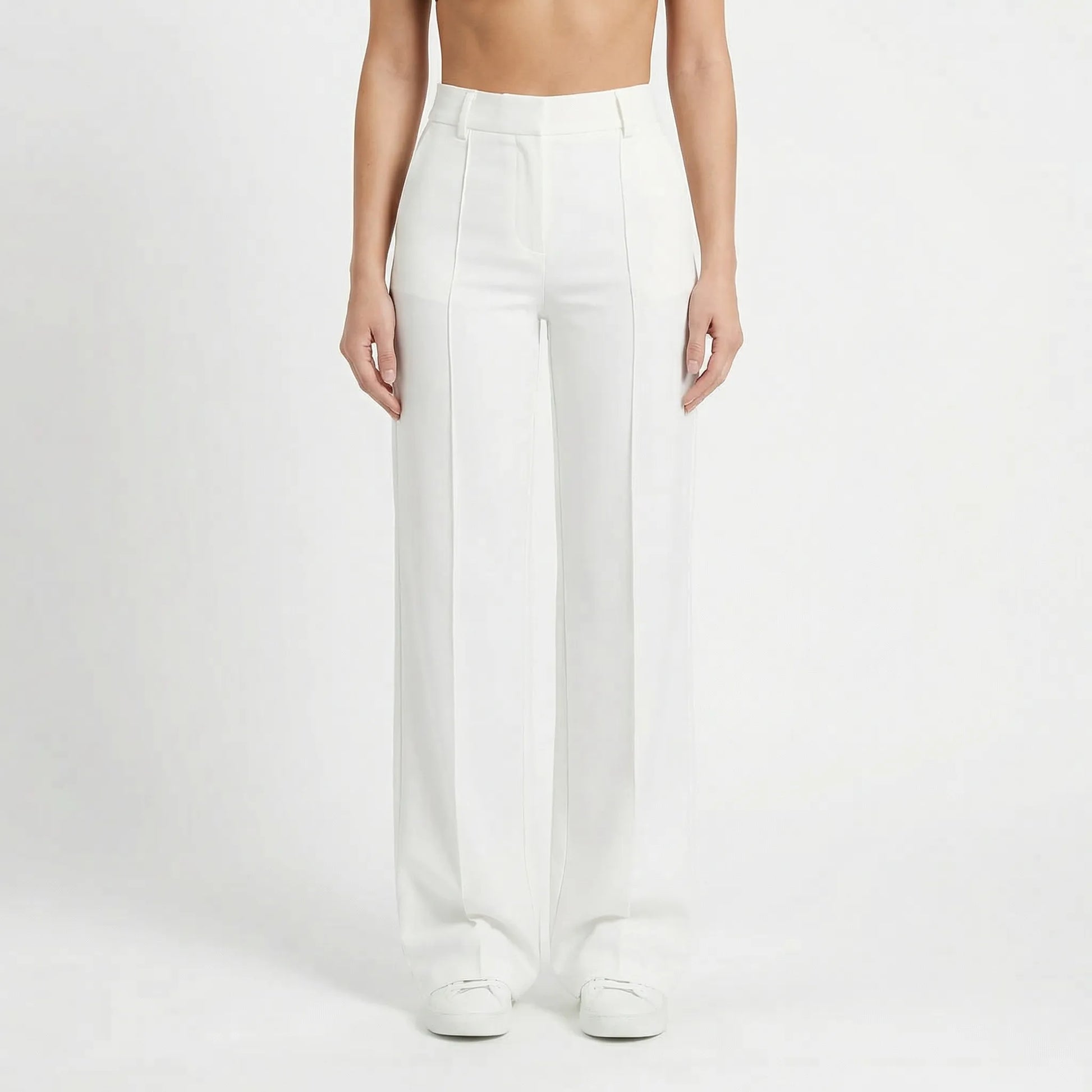 Tailura | High-Waist Wide-Leg Tailored Trousers