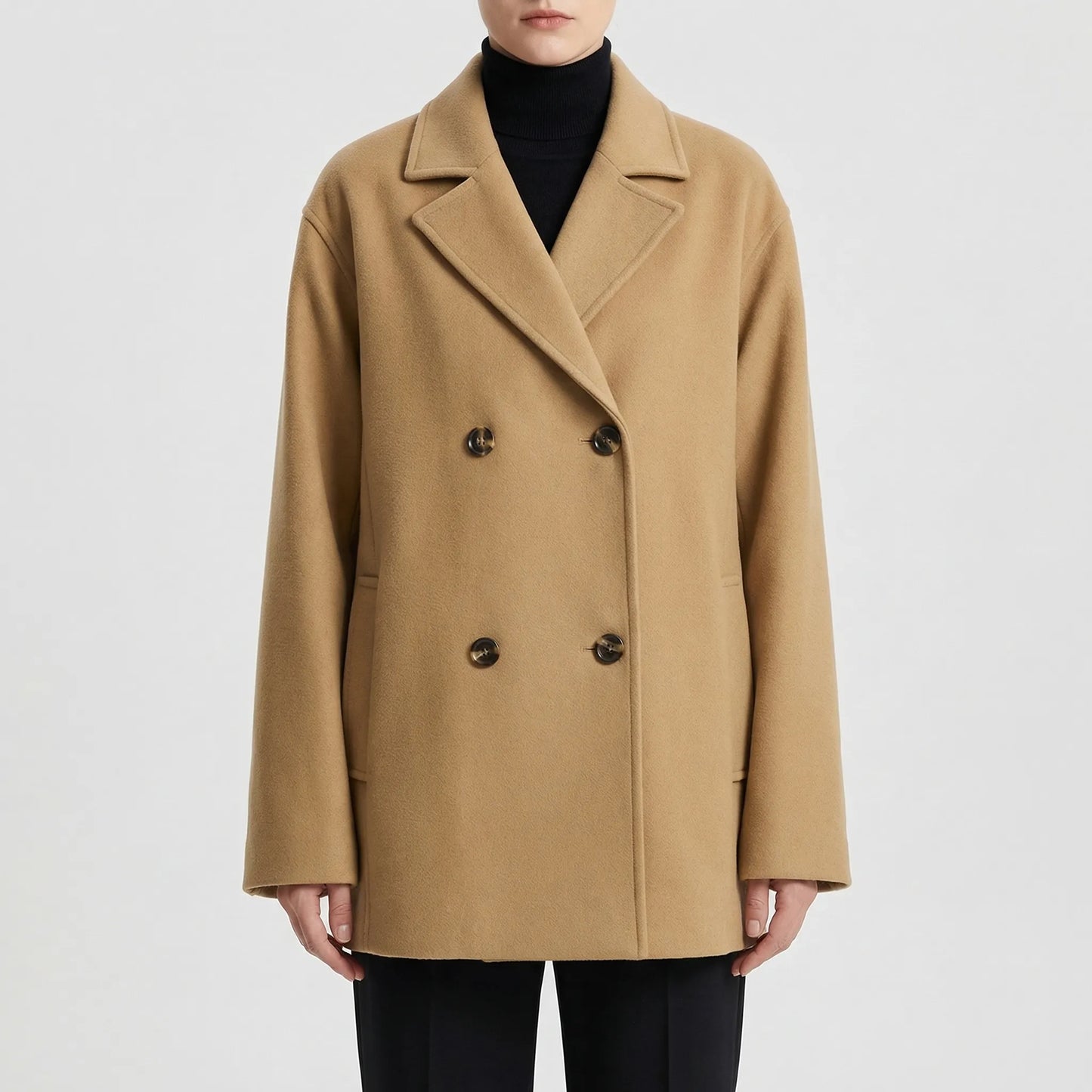 Torvelle - Double-Breasted Loose Fit Coat