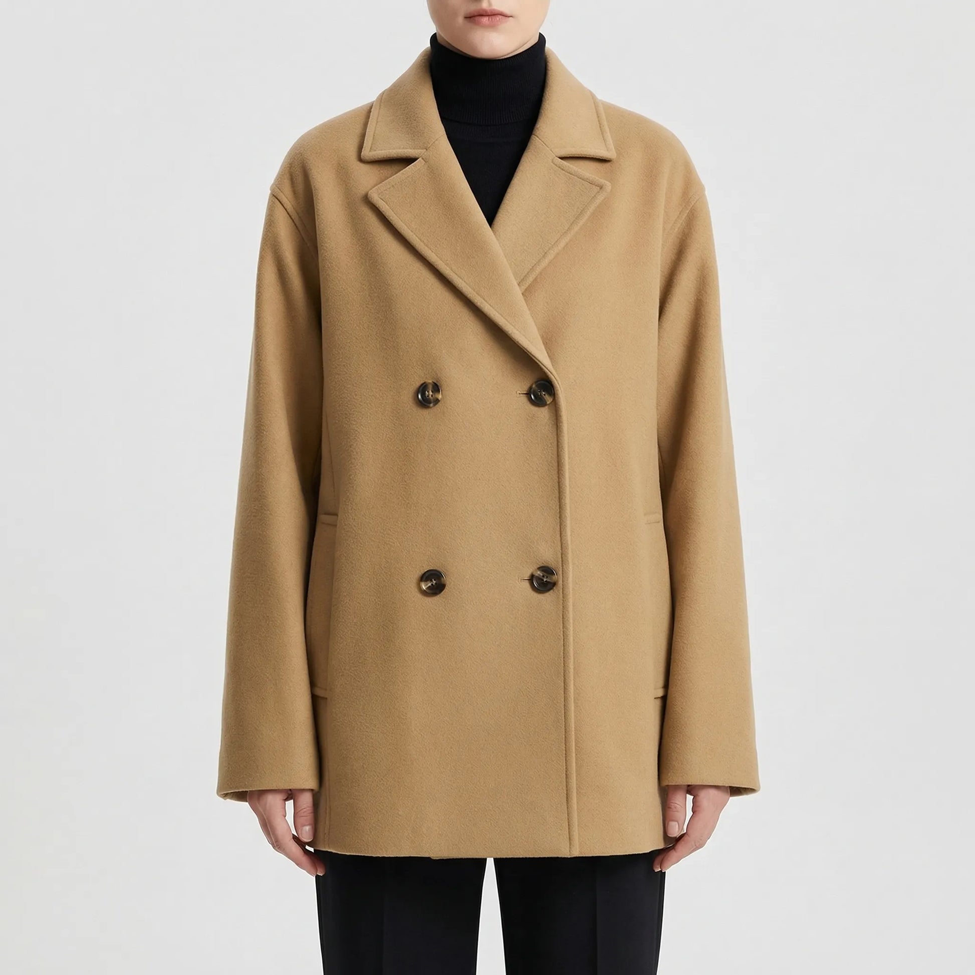 Torvelle - Double-Breasted Loose Fit Coat