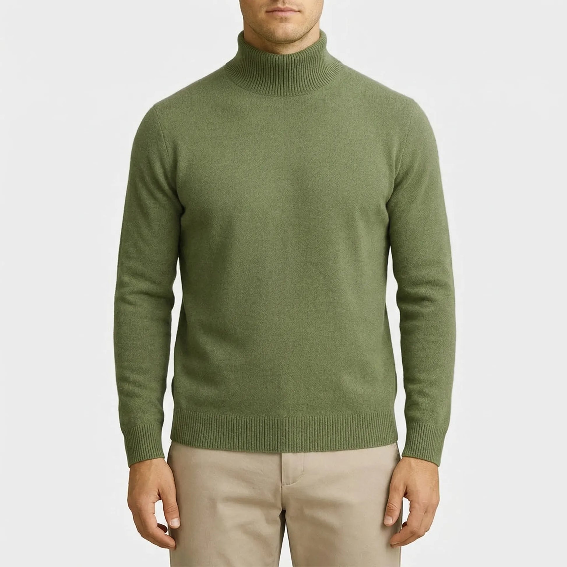 Turtex - Fitted Turtleneck Long-Sleeve Top