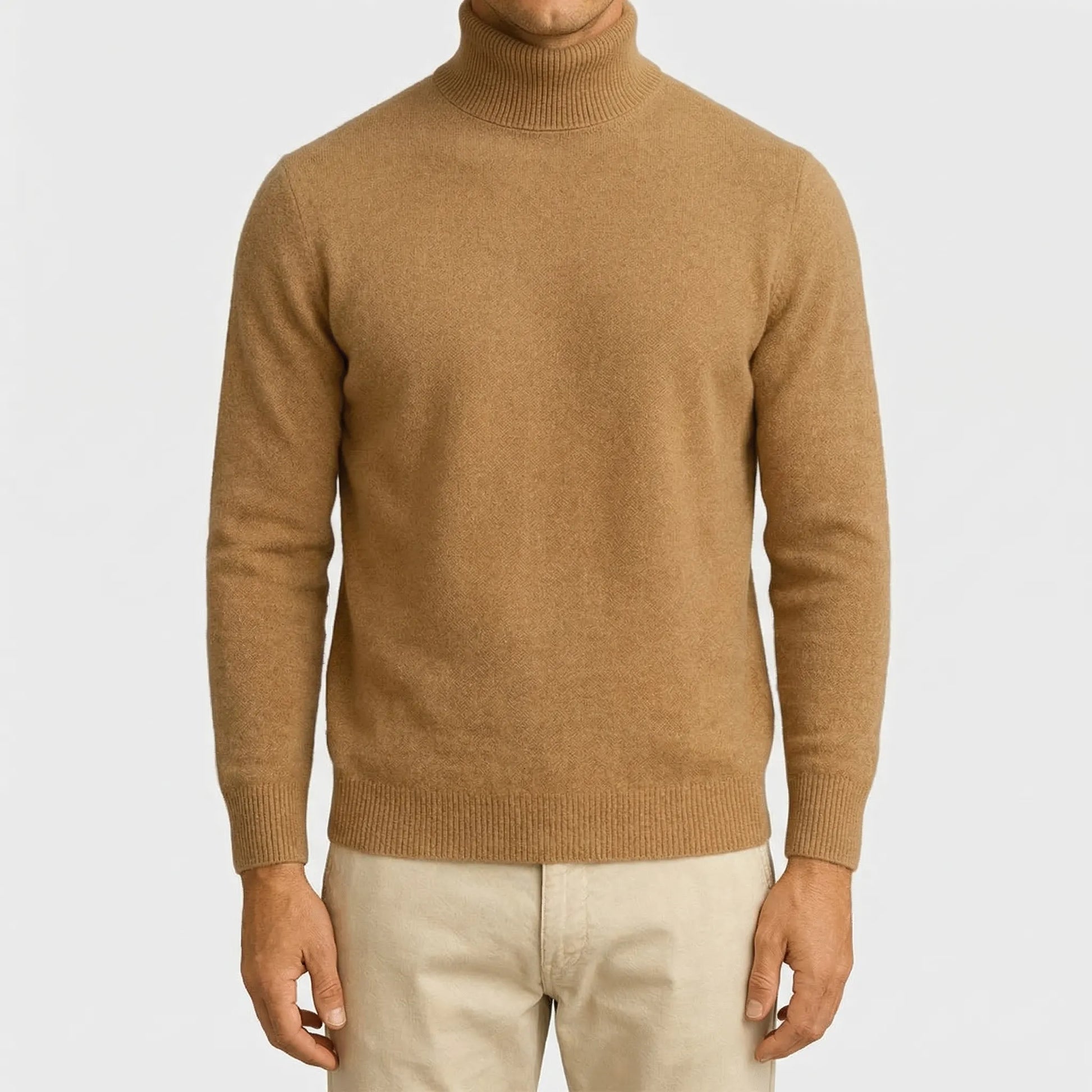 Turtex - Fitted Turtleneck Long-Sleeve Top
