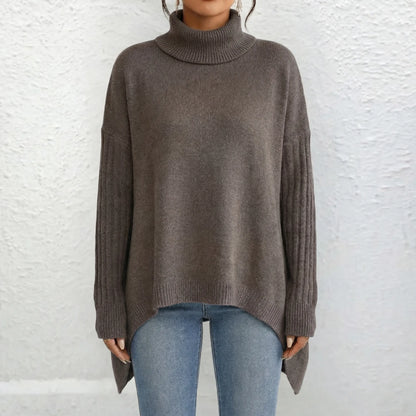 Turtova | Oversized Roll-Neck Jumper For Women