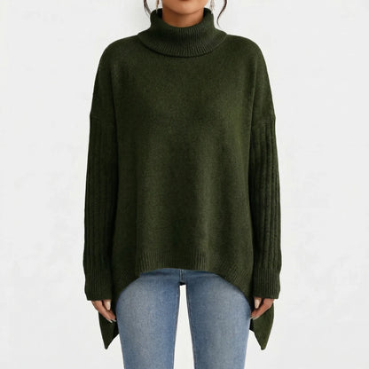 Turtova | Oversized Roll-Neck Jumper For Women