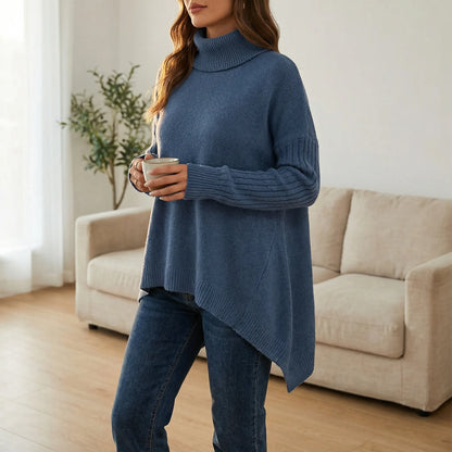 Turtova | Oversized Roll-Neck Jumper For Women