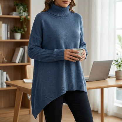 Turtova | Oversized Roll-Neck Jumper For Women
