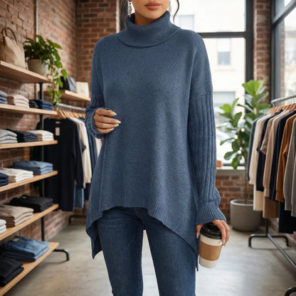 Turtova | Oversized Roll-Neck Jumper For Women